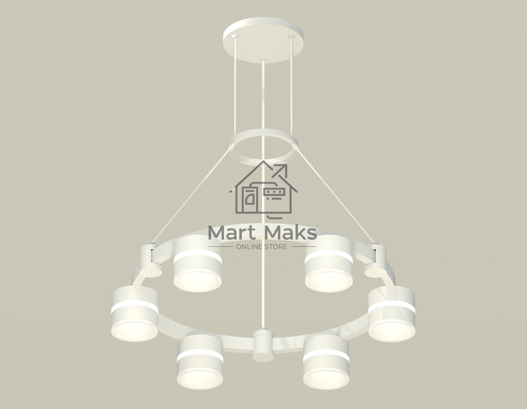 Светильник Ambrella light XR92031202/6 SWH/FR белый песок/белый матовый GX53 (A9203, C9231, N8444)