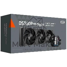 Система жидкостного охлаждения PcCooler DS360 Pro Digital ARGb Soc-AM5/AM4/1200/1700/1851 черный 4-pin 15-34.3dB Al LCD 310W Ret (D7-S360WBKN-GL)