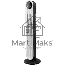 Вентилятор Centek CT-5083 белый/чёрный, напольный, 48 Вт, 3 скорости, колонный