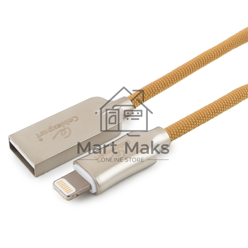 Кабель USB Cablexpert для Apple CC-P-APUSB02Gd-1.8M, MFI, AM/Lightning, серия Platinum, длина 1.8м, золотой, блистер