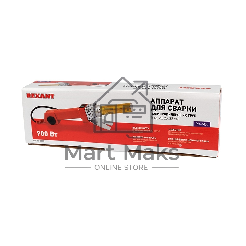 Сварочный аппарат для труб 900 Вт Rexant RX-900 (Japan teflon)