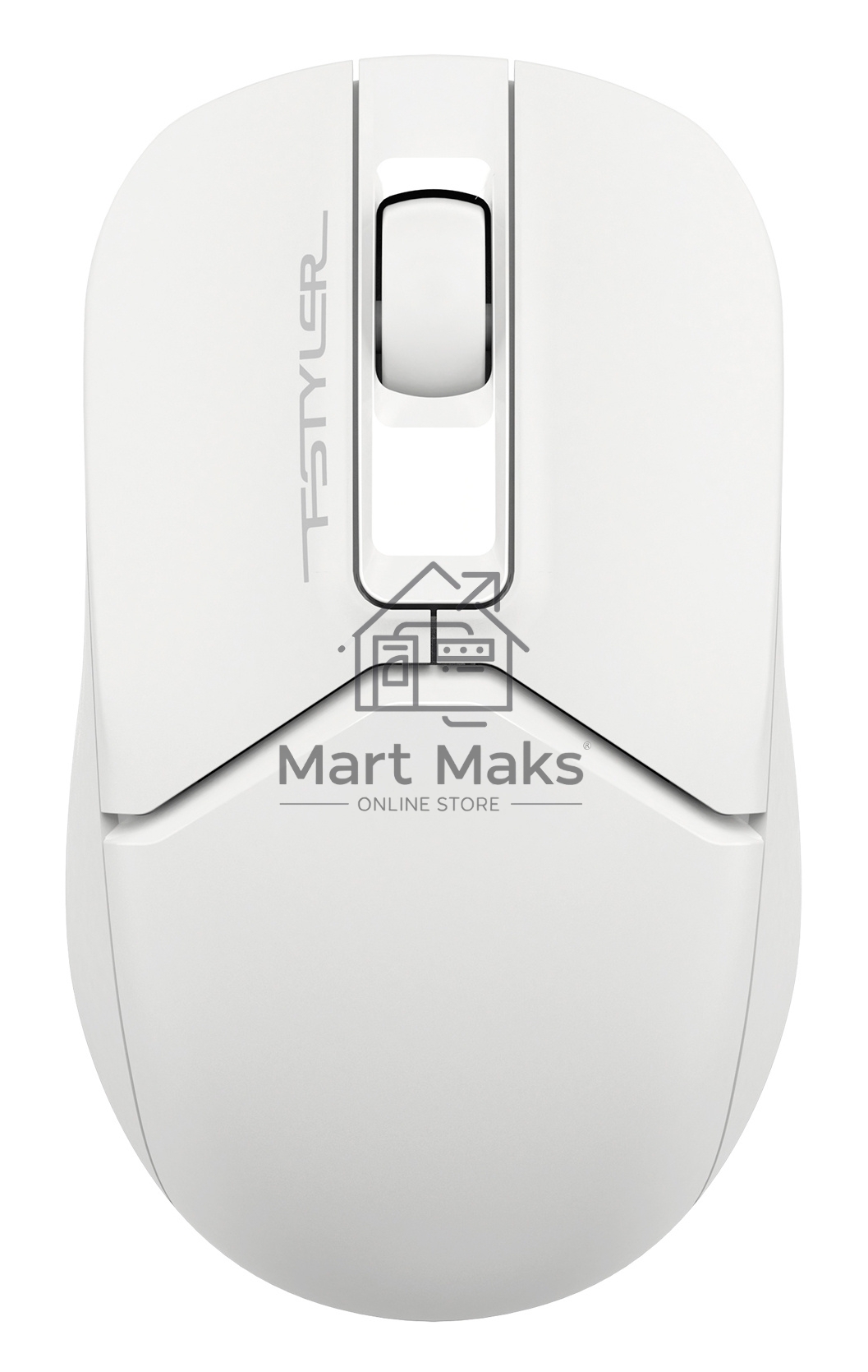 Мышь беспроводная A4Tech Fstyler FG12 белый, 1200 dpi, радиоканал, USB, кнопки - 3