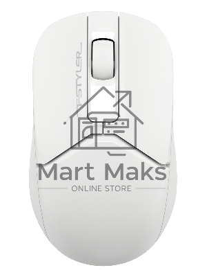Мышь беспроводная A4Tech Fstyler FG12 белый, 1200 dpi, радиоканал, USB, кнопки - 3