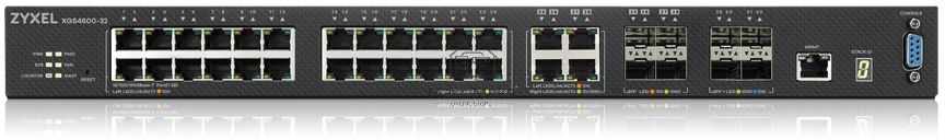 Коммутатор ZYXEL ZYXEL XGS4600-32 L3 Managed Switch, 28 port Gig and 4x 10G SFP+, stackable, dual PSU