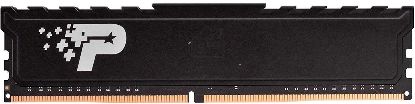 Оперативная память Patriot Signature Premium, DDR4, 4GB (1x4 GB), 2666 MHz, CL19, DIMM, радиатор, черный