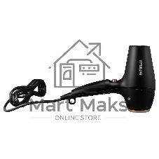 Фен Hyundai H-HD0767 черный, 2000 Вт, ионизация