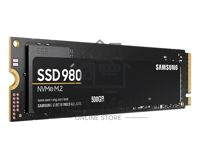 Накопитель SSD Samsung 980 MZ-V8V500BW, 500Gb, PCIe 3.0 x4, M.2 2280, NVMe, R/W 3100/2600
