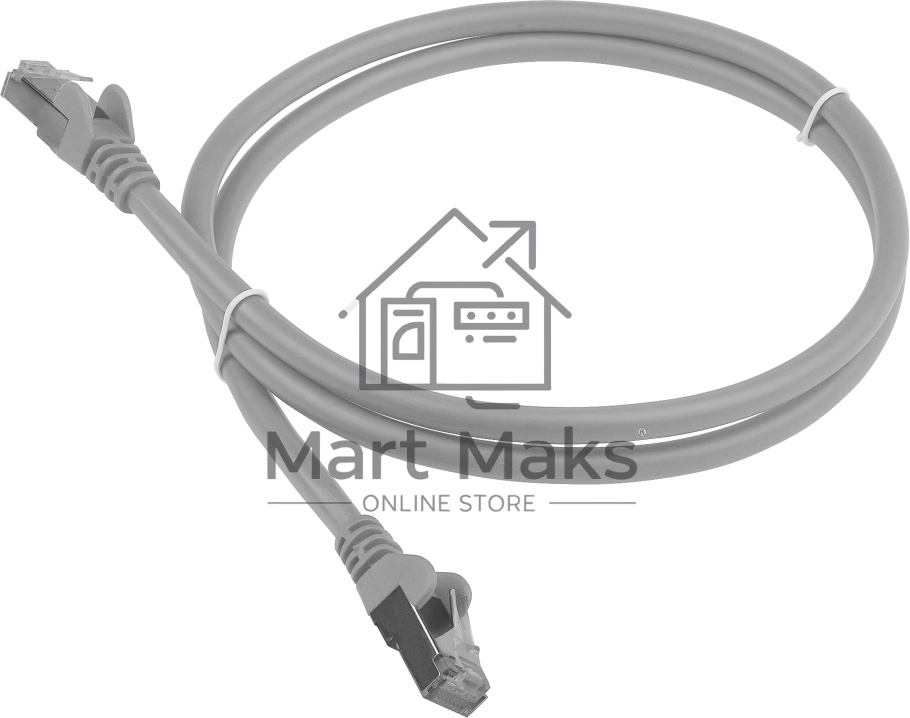 Патч-корд LANMASTER LSZH FTP кат.6, 2.0 м, серый