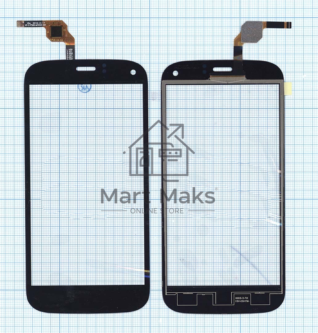 Сенсорное стекло (тачскрин) для Explay Dream, черное