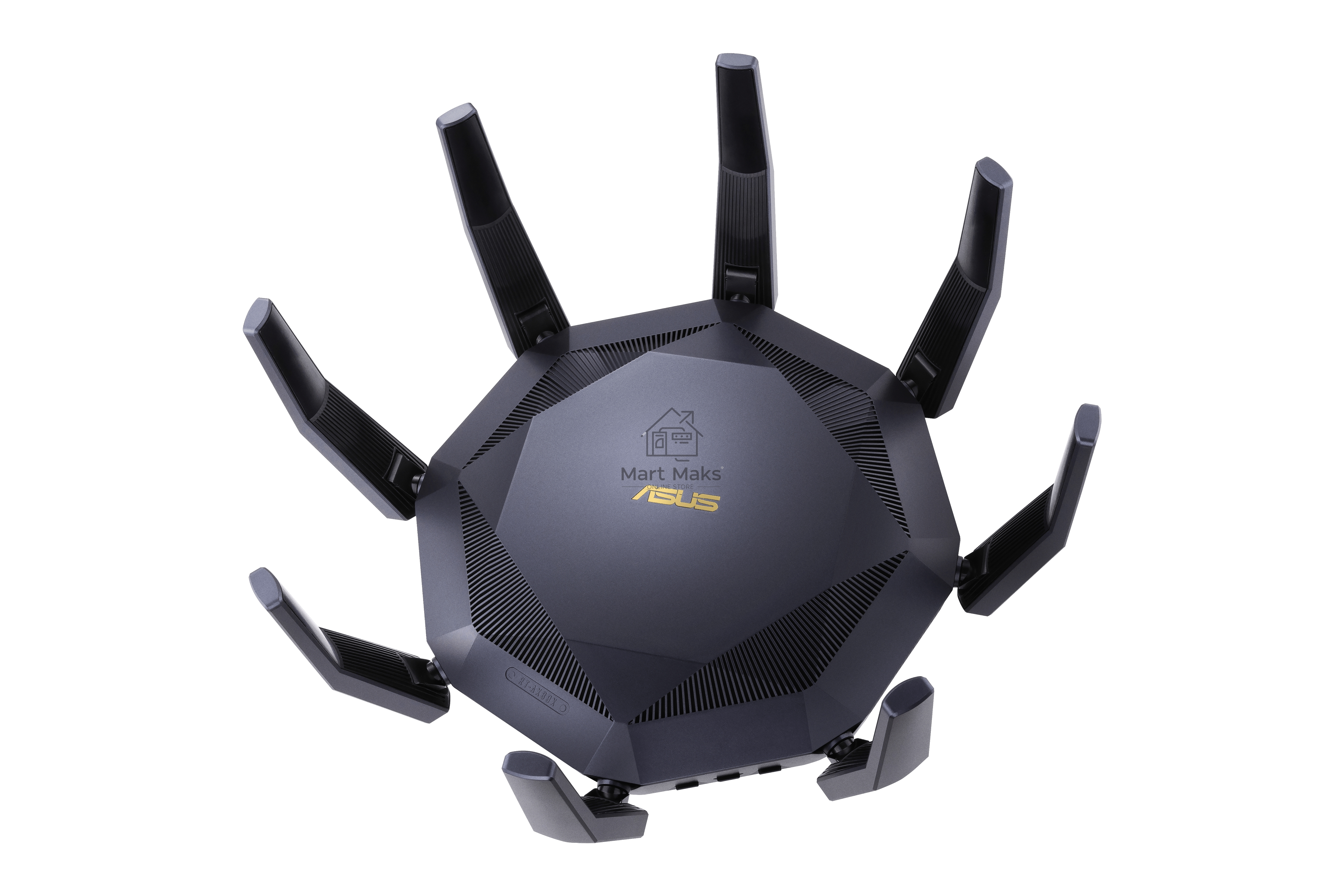 Роутер ASUS RT-AX89X, 802.11b/g/n/ac/ax, до 1148+4804 бит/c, 2,4 + 5 гГц, 8 антенны, USB, GBT LAN