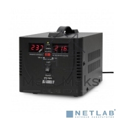 Стабилизатор напряжения Powerman AVS 1000D Black (220В±8% 1000ВА,8А,КПД 98%, циф. индикация вх./вых.)