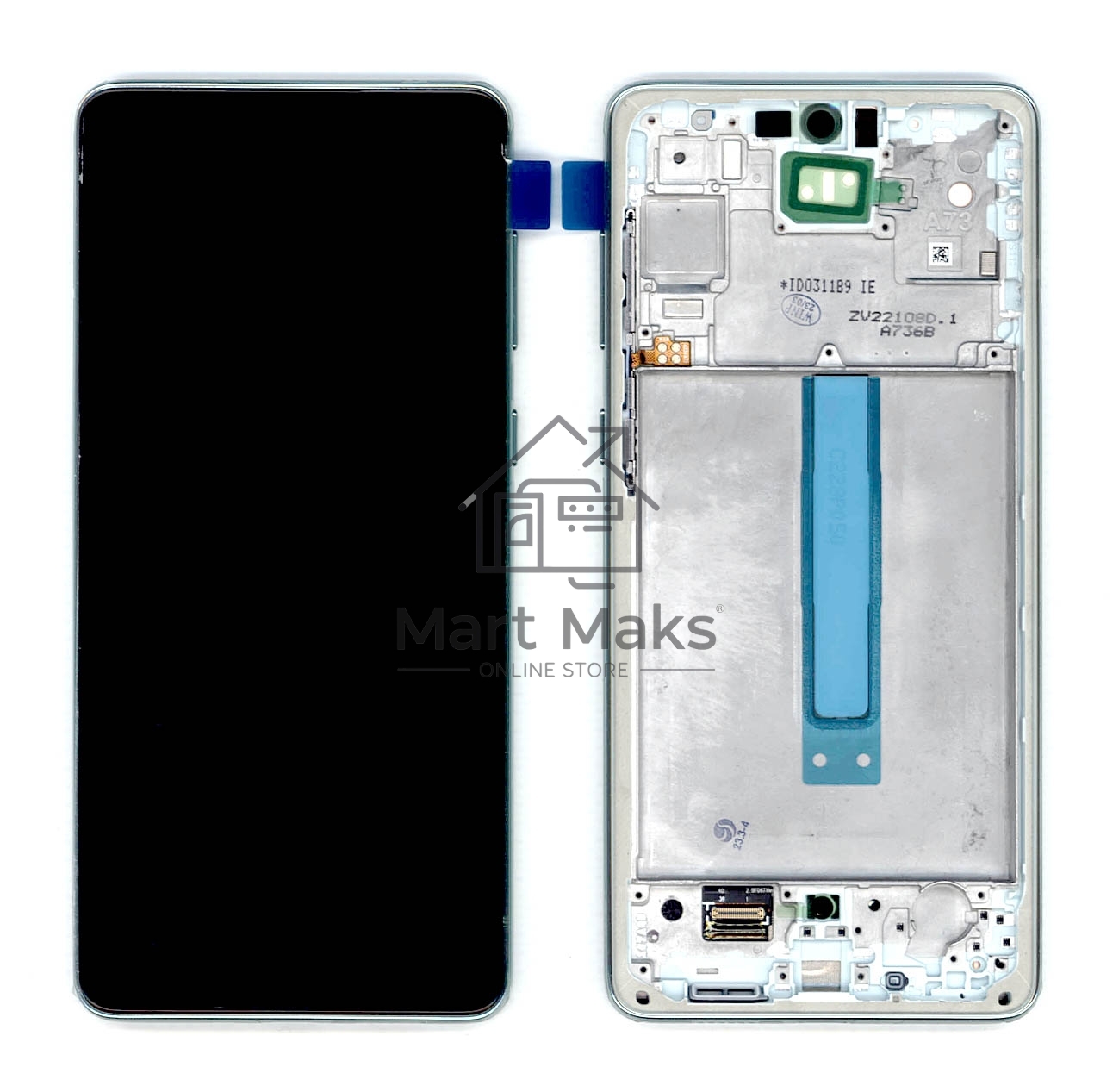 Дисплей для Samsung Galaxy A73 SM-A736B Light Green с рамкой