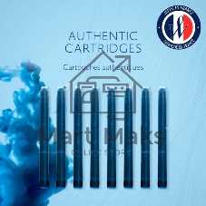 Картридж Waterman Standard (CWS0110860) Serenity Blue чернила для ручек перьевых (8шт)