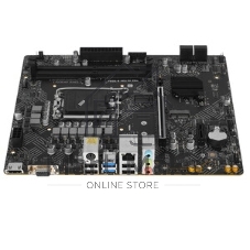 Материнская плата MSI PRO H610M-B, LGA1700, Intel H610, 2xDDR5, 4xSATA, 1xM.2, 1xPCIe 4.0 x16, 1xPCIe x1, 1xHDMI, 1xDP, 1x1Gb LAN, 2xUSB 3.2 Gen 1, 4xUSB 2.0, 3x3.5 мм, 7.1, micro-ATX
