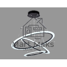 Светильник Ambrella light FA4361/3 BK черный 145W 3000K/4200K/6400K D770*800 (ПДУ РАДИО 2.4G)
