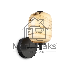 Настенный светодиодный светильник Ambrella light LH11039 BK/MG черный/мраморно-серый 8W 3000K 150*220*300