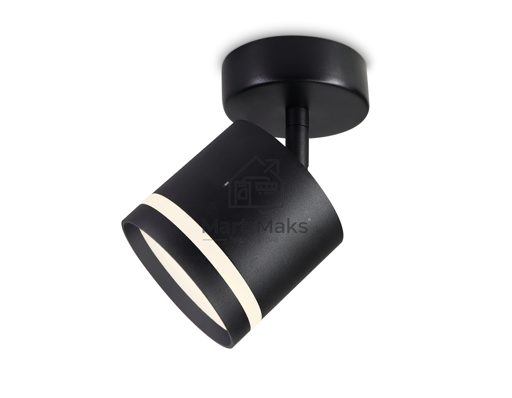Накладной поворотный спот Ambrella light TA1414 BK черный GX53 max 12W 82*80*150