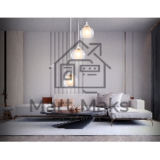 Подвесной светильник TR3540/3 WH/CL/FR белый/прозрачный/белый матовый E27*3 max 40W D281*800