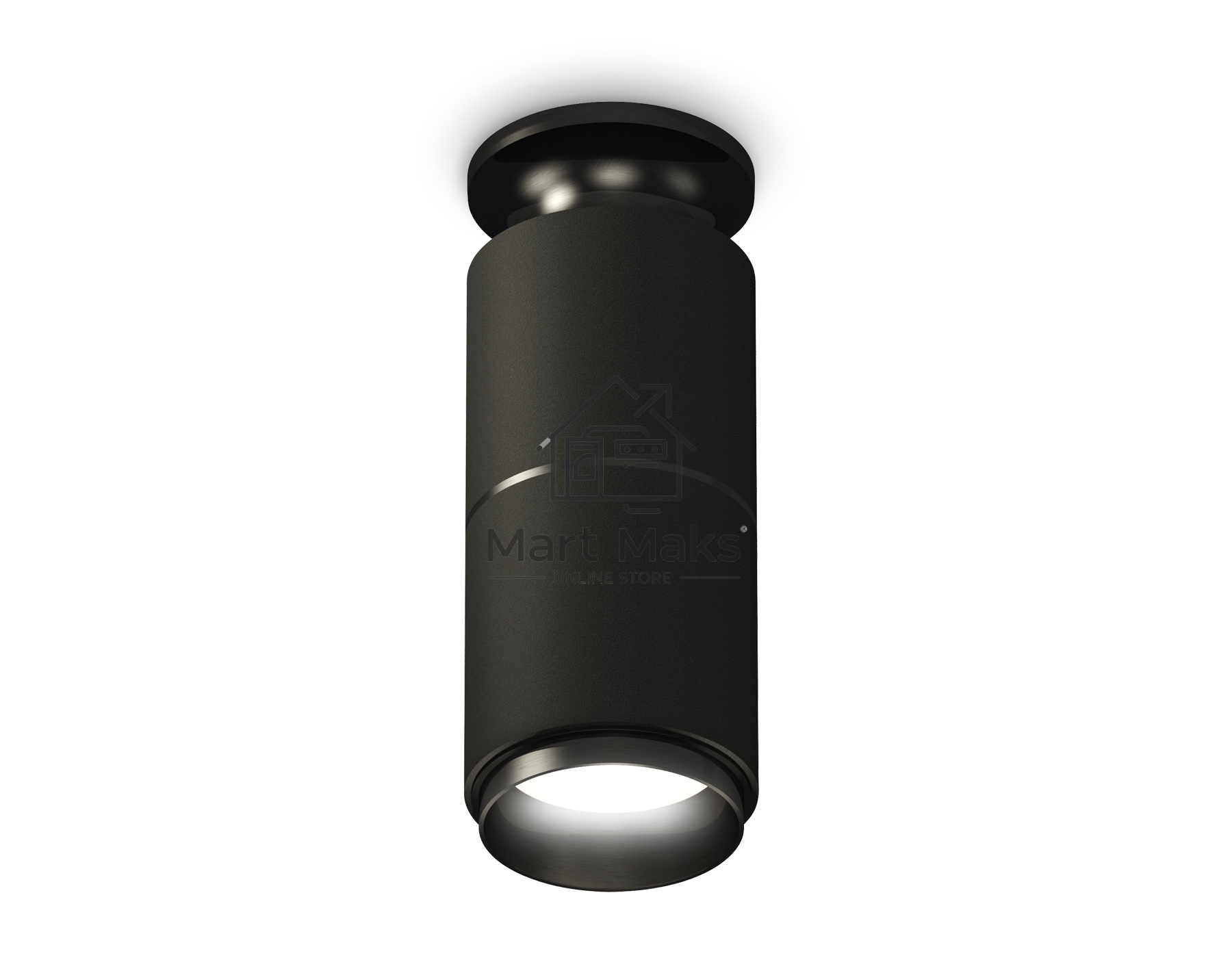 Светильник Ambrella Light XS6302201 SBK/PBK черный песок/черный полированный MR16 GU5.3 (N6902, C6302, A2061, N6121)