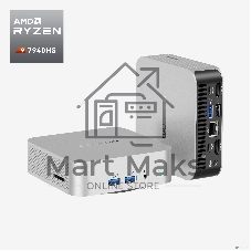 Мини ПК GEEKOM A7 MAX, GMA7MAXR97940HS -161-EU, AMD Ryzen R97940HS, 16GB+1TB, WIN11 Pro