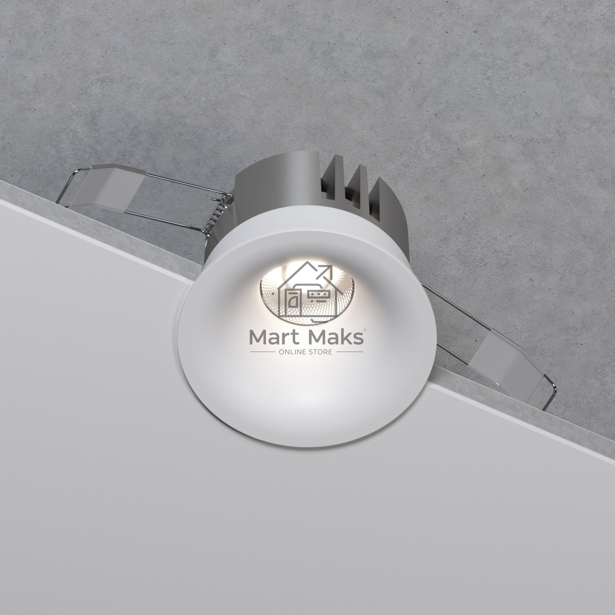 25070/LED 15W 4000K / светильник встраиваемый светодиодный / белый