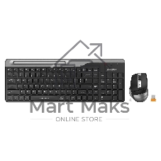 Комплект клавиатура+мышь A4Tech FStyler FB2535C беспроводной, USB + Bluetooth, 2000 DPI, черный