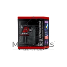 Корпус без блока питания Case HYTE Y70 Touch Infinite, Midi-Tower, TG, LCD, no fans, 2xUSB-A 3.2, 1xUSB Type-C, E-ATX, ATX, mATX, mITX Black Cherry