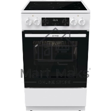 Плита электрическая Gorenje GEC5C61WG белый, конфорок 4 электрических, духовка 70 л, 50 см x 85 см x 59.4 см (без крышки)