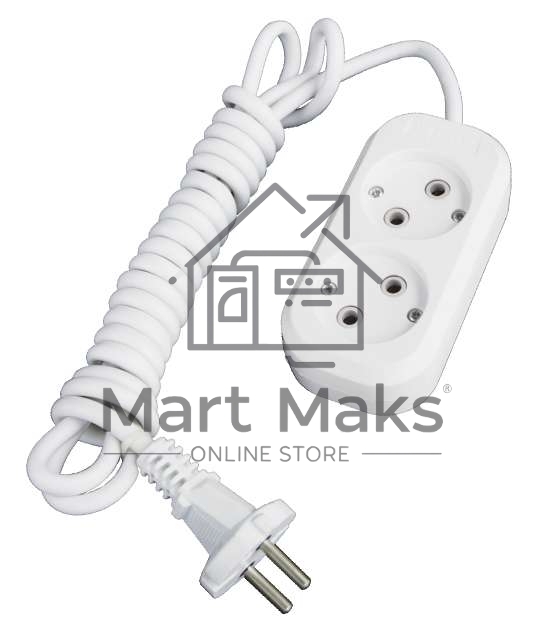 Удлинитель 2х7м без заземл. 10А IP20 Е-202 АБС-пл. ПВС 2х0.75 UNIVersal 9631962