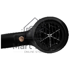 Фен Hyundai H-HD0767 черный, 2000 Вт, ионизация