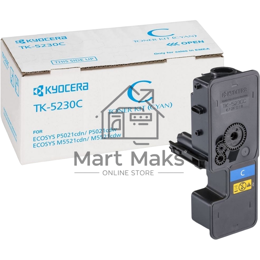 Картридж лазерный Kyocera TK-5230C (1T02R9CNL0) голубой для P5021cdn/cdw, P5026cdn/cdw, M5521cdn/cdw, M5526cdn/cdw 2200 стр.