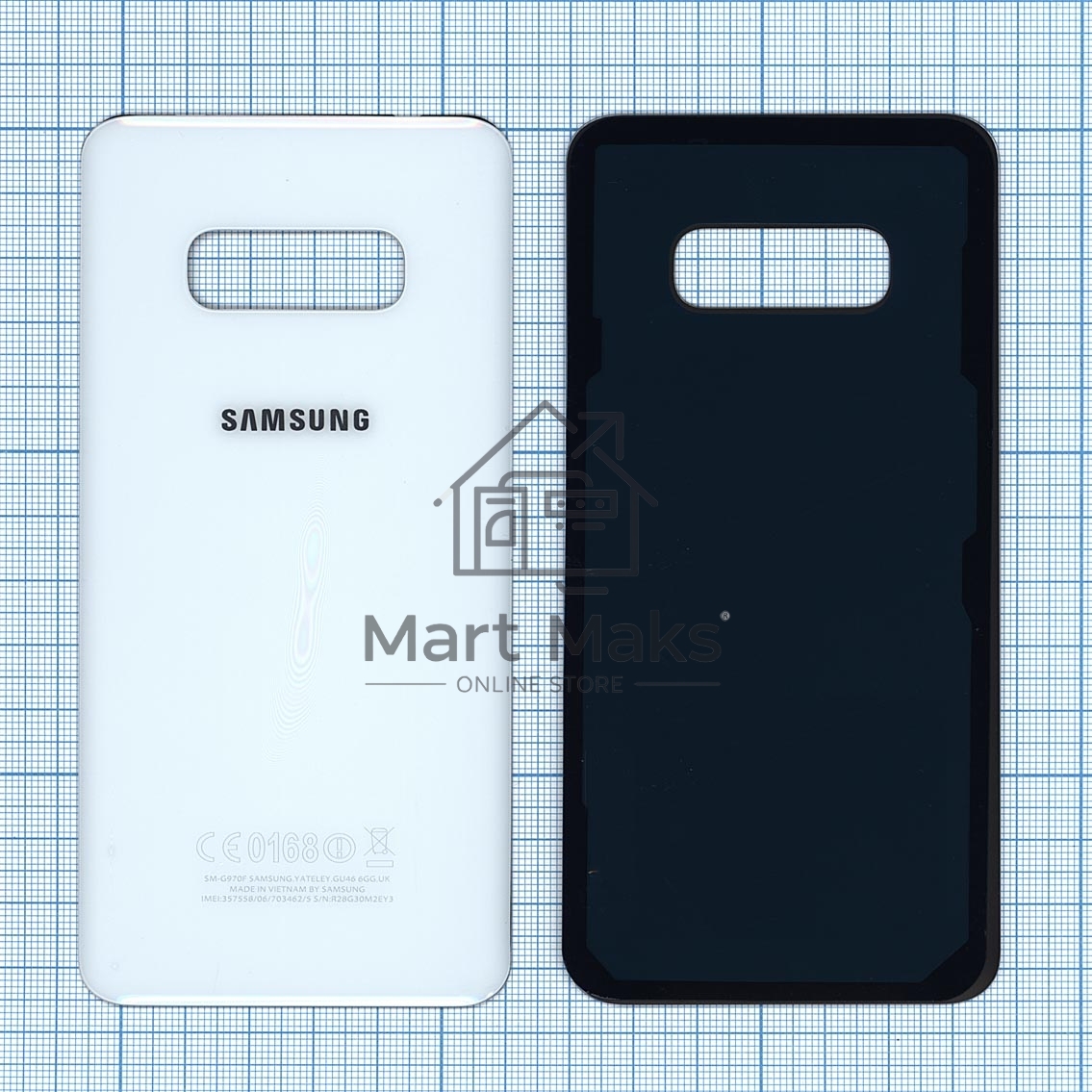 Задняя крышка для Samsung G970 Galaxy S10E белый