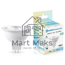 Лампа светодиодная Ambrella light 170714 LED MR16 7W IC GU5.3 4000K 175-265V 38°