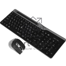 Комплект клавиатура+мышь A4Tech FStyler FB2535C беспроводной, USB + Bluetooth, 2000 DPI, черный