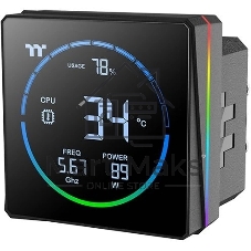Система водяного охлаждения Thermaltake TH360-S V3 ARGB Soc-AM5/AM4/1200/1700/1851 черный 4-pin 37.8dB Al LCD 365W Ret (CL-W470-PL12SW-A)