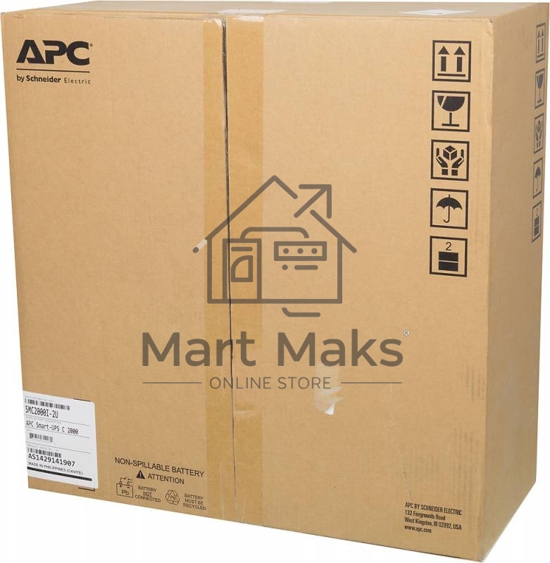 Источник бесперебойного питания APC Smart-UPS C SMC2000I-2U 1300Вт 2000ВА черный