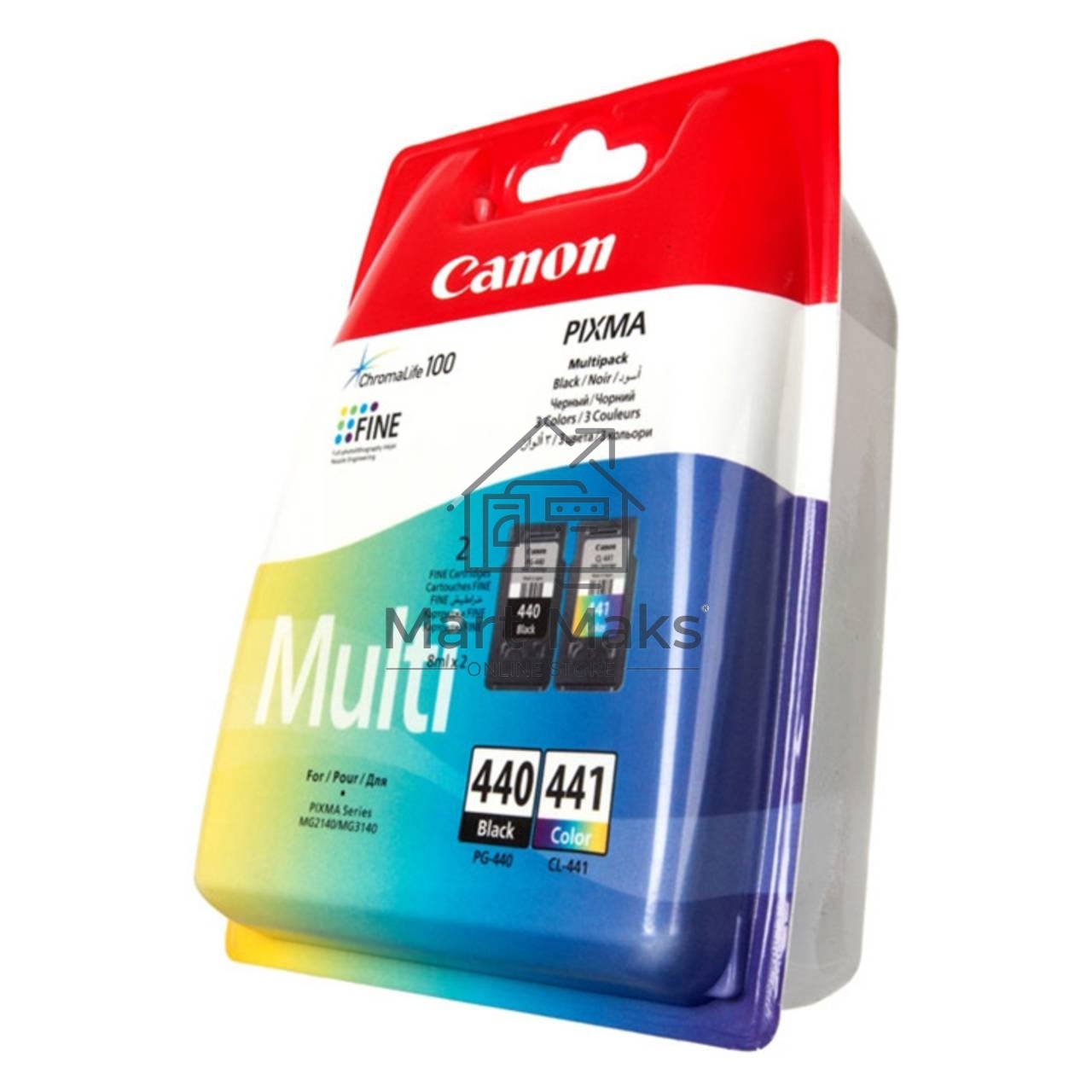Картридж струйный Canon PG-440/CL-441 5219B005 черный/трехцветный x2уп. для Canon MG2140/MG3140 (180 стр.)