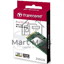 Накопитель SSD 256GB Transcend MTE110S, 3D TLC NAND, M.2 2280,PCIe Gen3x4, DRAM-less