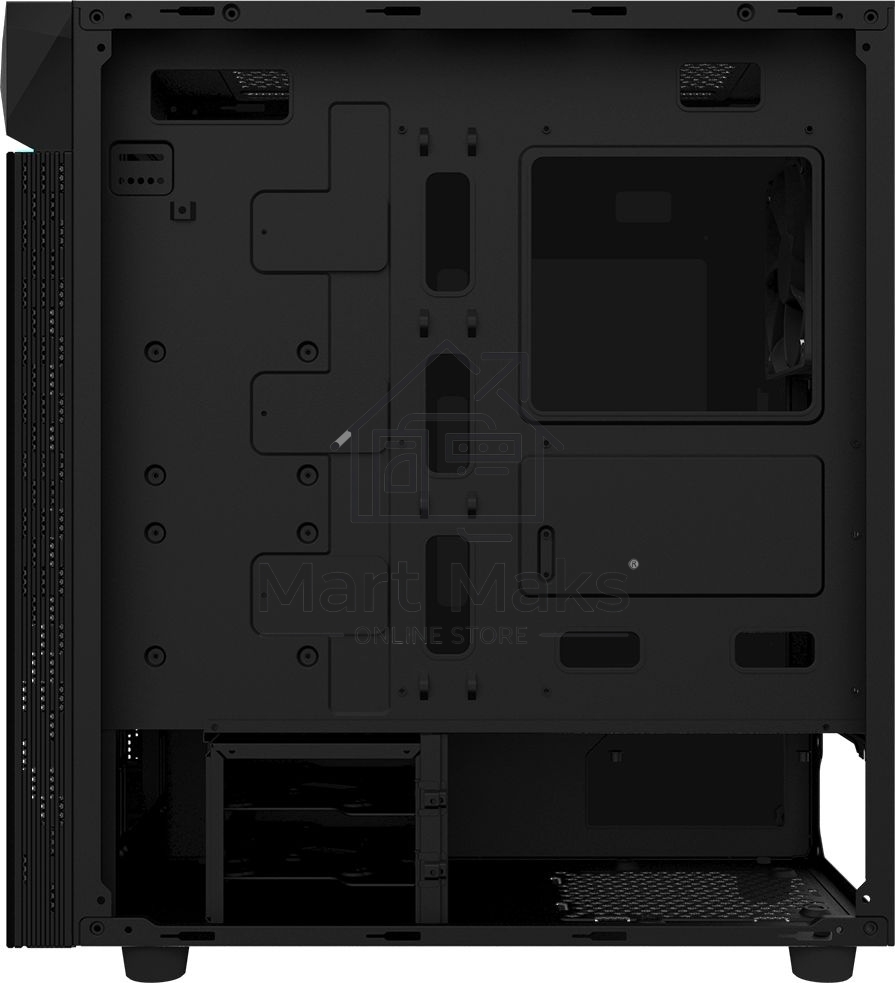 Компьютерный корпус Gigabyte C200 GB-C200G черный без БП ATX 5x120mm 4x140mm 2xUSB3.0 audio bott PSU