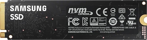 Накопитель SSD Samsung 980 MZ-V8V500BW, 500Gb, PCIe 3.0 x4, M.2 2280, NVMe, R/W 3100/2600
