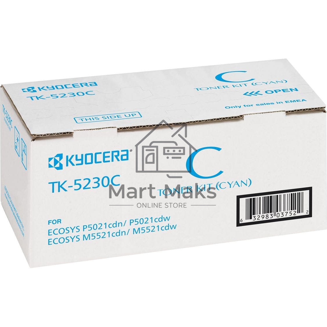 Картридж лазерный Kyocera TK-5230C (1T02R9CNL0) голубой для P5021cdn/cdw, P5026cdn/cdw, M5521cdn/cdw, M5526cdn/cdw 2200 стр.