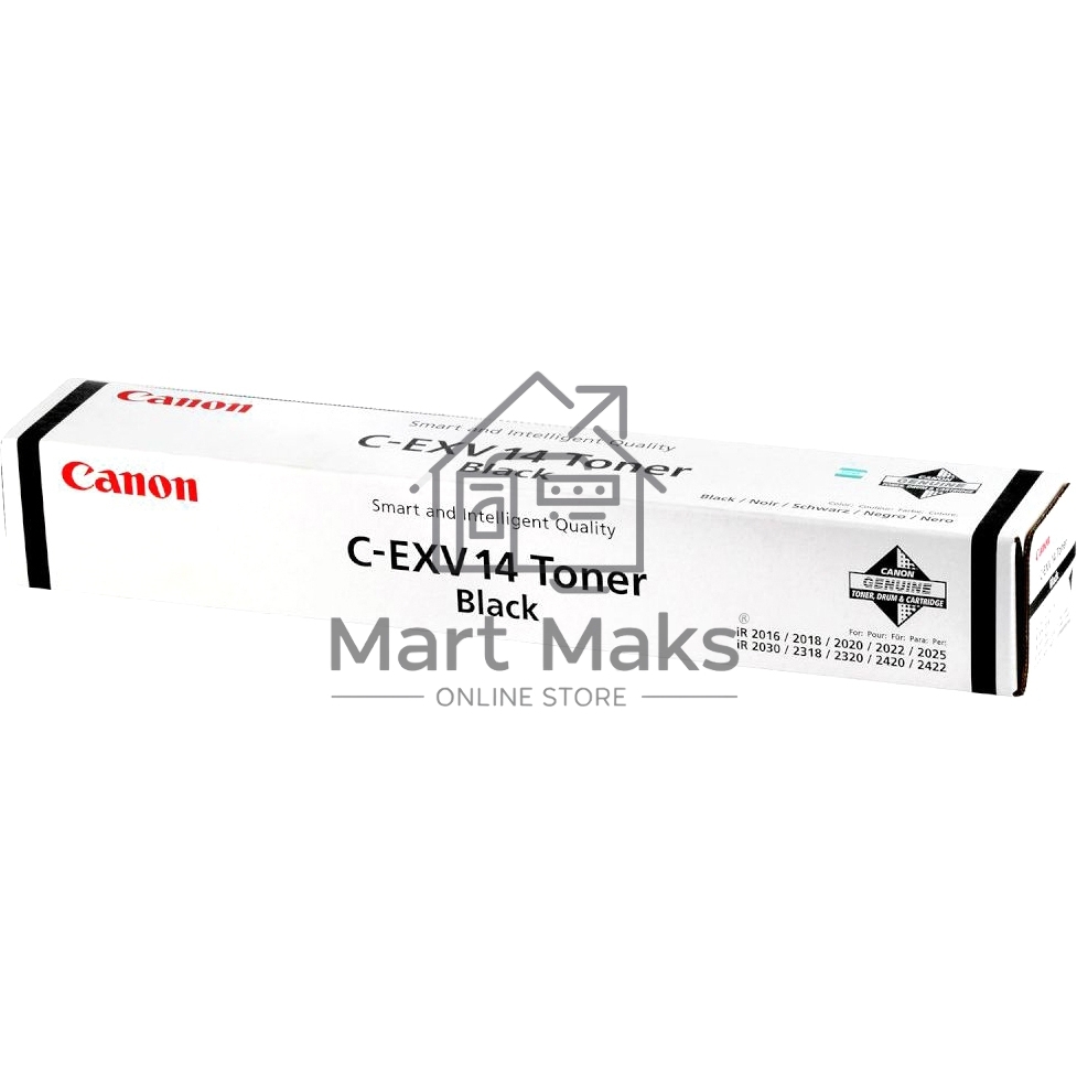 Картридж лазерный Canon C-EXV14 (0384B006) черный (8300 стр.) для Canon iR2016/2018/2020/2022/2025/2030/2318/2320 (1 туба 460 гр.)