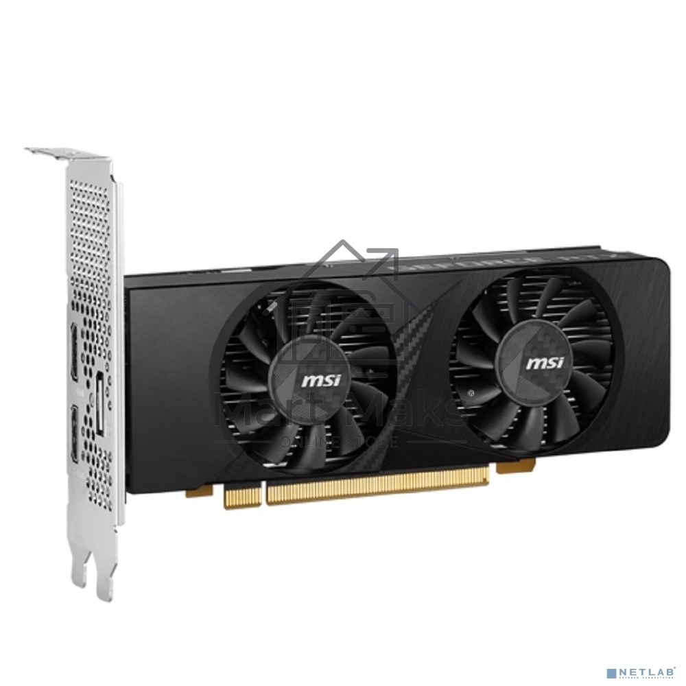 Видеокарта MSI RTX3050 LP 6G OC NVIDIA GeForce RTX 3050 6Gb 96bit PCI-E 4.0 GDDR6 1492/14000 HDMIx2 DPx1 HDCP Ret low profile