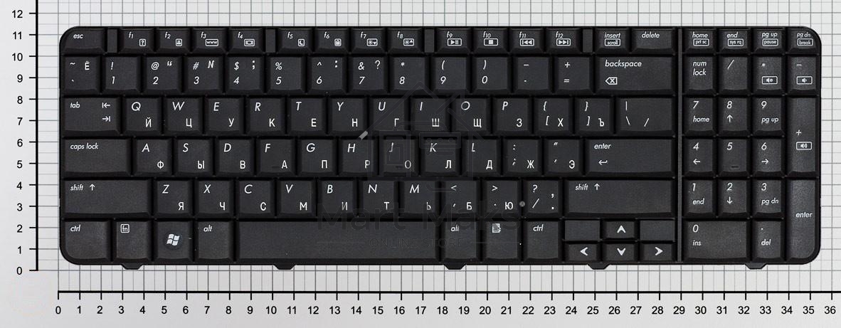 Клавиатура для ноутбука HP Pavilion G60 Compaq Presario CQ60 черная