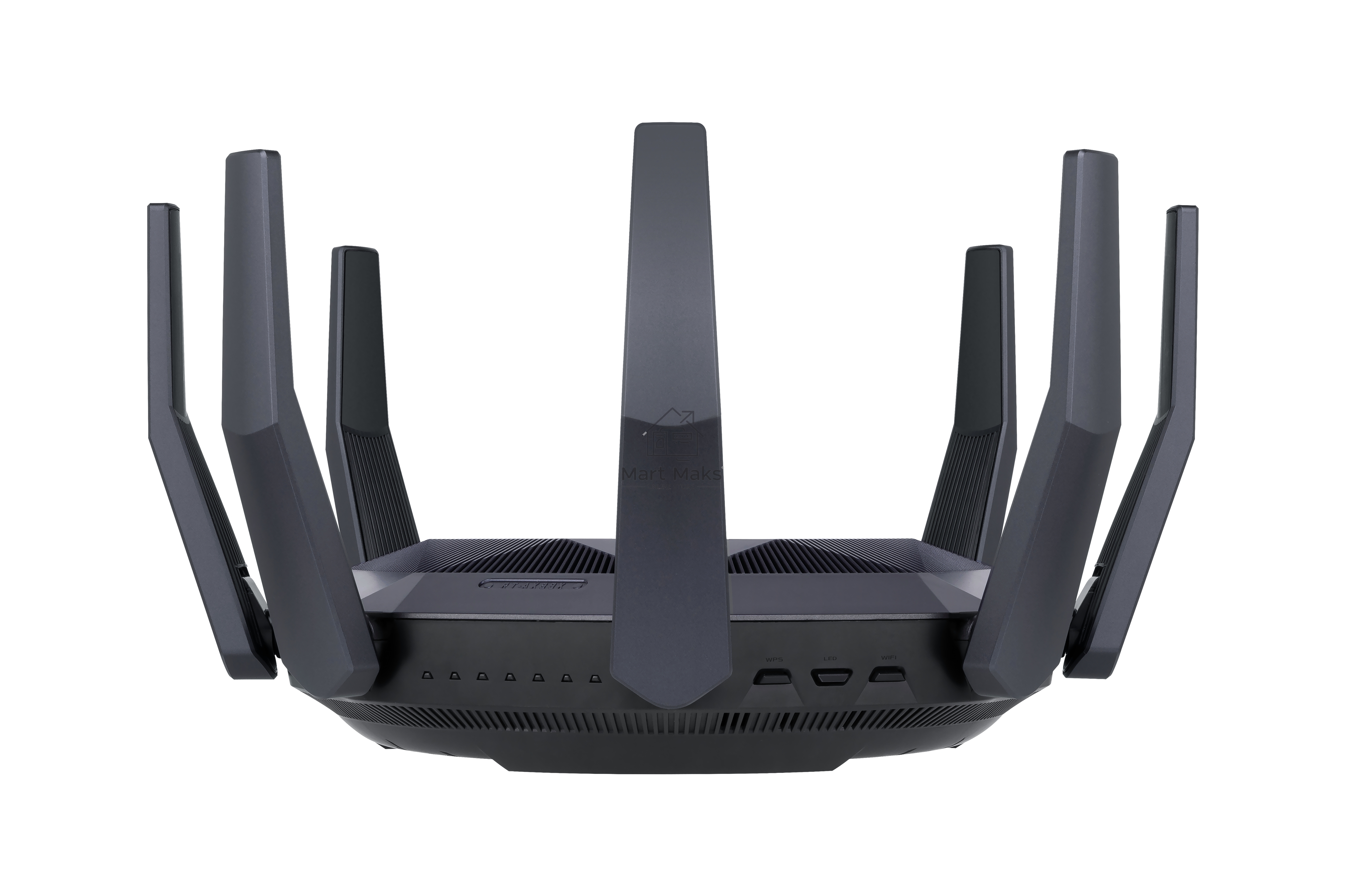 Роутер ASUS RT-AX89X, 802.11b/g/n/ac/ax, до 1148+4804 бит/c, 2,4 + 5 гГц, 8 антенны, USB, GBT LAN