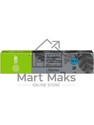 Картридж струйный Cactus CS-J3M71A (981A) черный пигментный (155 мл) для HP PageWide 556dn Enterprise/586dn