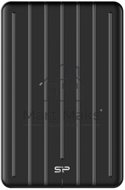 Твердотельный диск Silicon Power Bolt B75 Pro, External, 2Tb Type-C R/W - 520/420 MB/s Алюминий/черный
