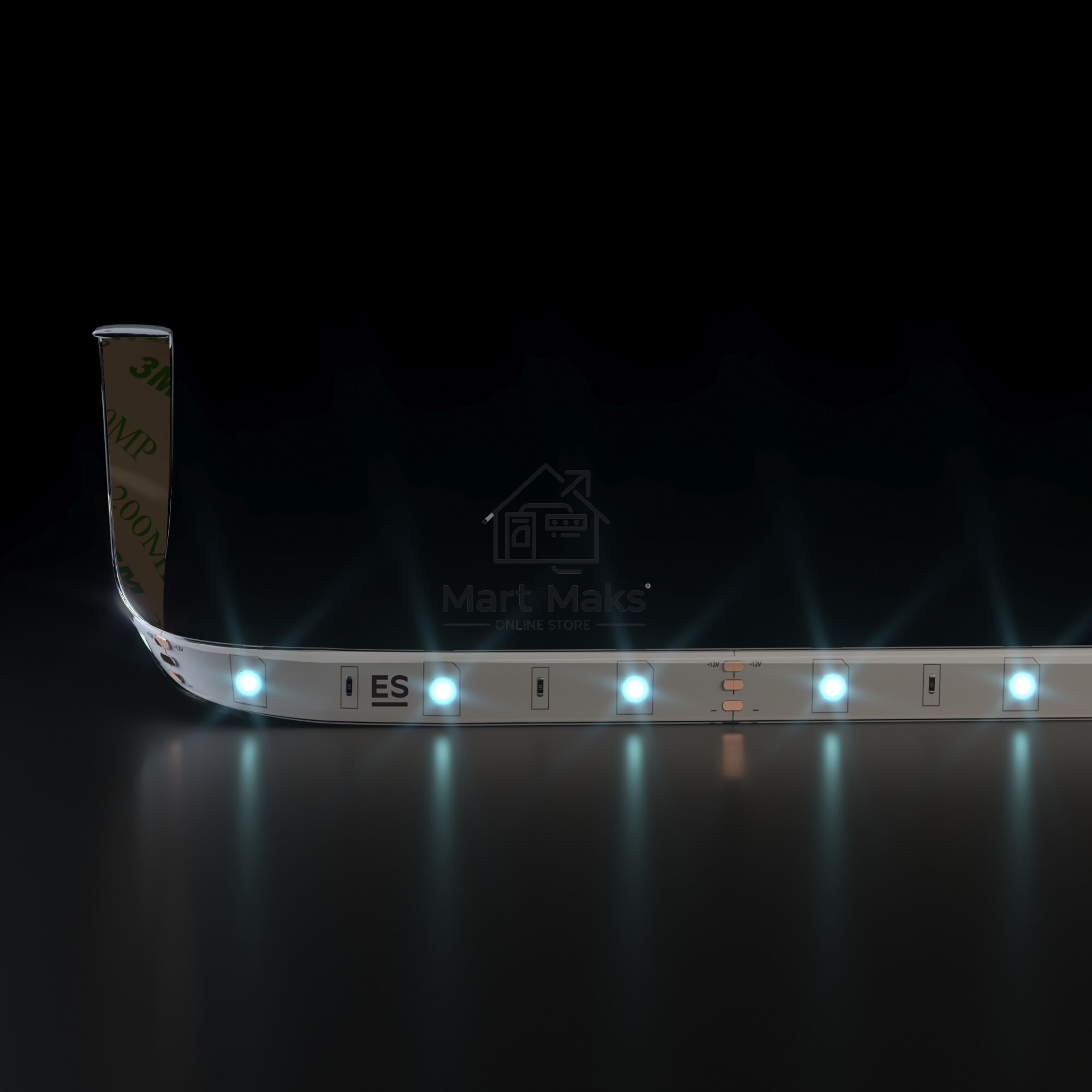 Лента светодиодная 5050 12V 30Led 7,2W IP65 / 30Led 7,2W IP65 6500K холодный белый