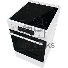 Плита электрическая Gorenje GEC5C61WG белый, конфорок 4 электрических, духовка 70 л, 50 см x 85 см x 59.4 см (без крышки)