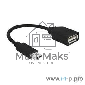 Переходник Cablexpert Переходник USB OTG, USB Type-C/USB 2.0F, пакет (A-OTG-CMAF2-01)